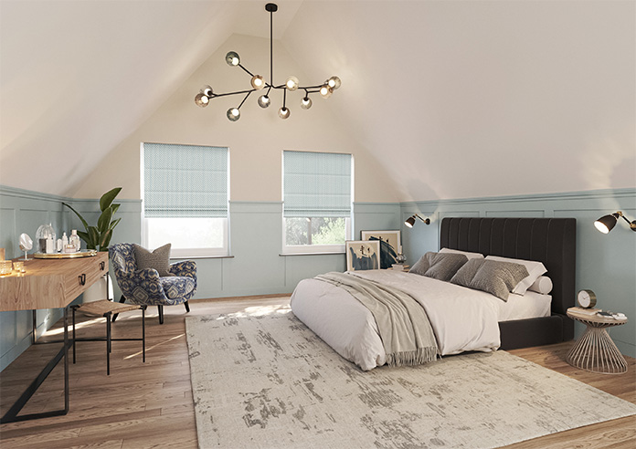 Jaipur, Chambray - Motorised Roman Blind - Image 6